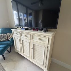Wood Credenza Tv Stand Or Buffet With Storage