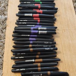 Pre-owned Bic Bodymark Tattoo Markers - 79 Total - 8 Colors - Great Condition 