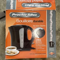 Proctor Silex Electric Tea Kettle, Water Boiler & Heater Auto-Shutoff & Boil-Dry Protection