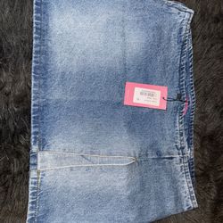 Edikted Denim Mini Skirt