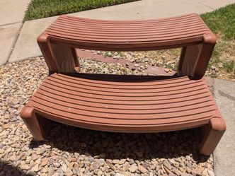 Multipurpose spa,rv,pool steps plastic resin snap together design