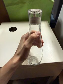 NEW Glass Mouthwash Dispenser Bottle with Lid – $5