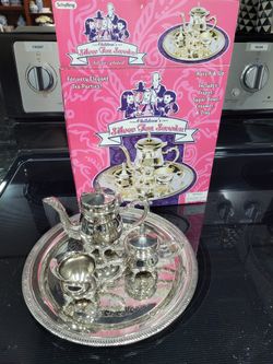 Schylling Children's Silver Tea Service Set