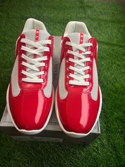 Prada America's Cup Sneakers Red