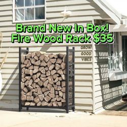 Fire Wood Rack Brand New In Box 📦 Holds Your Fire Wood 🪵 