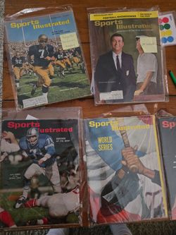 16 early 1960s vintage sports illustrated magazines