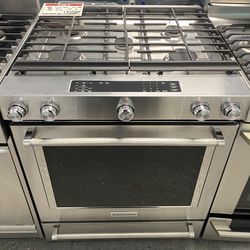KitchenAid *used* Stainless Gas  Stove -10% Discount Off 