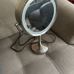 Two Sided Mirror With Light