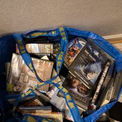 Bag Of DVD Movies And Players(Free) Curb Alert