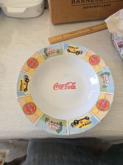2 coco cola soup bowls