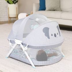NEW! Infantino Sweet Time Dreams Fold & Go Bassinet, 0-5 Months Unisex, Multicolor Koala