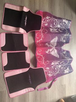 Pink car accessories