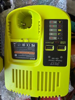 Ryobi P117 18V Battery Charger with USB