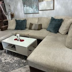 Sectional Table And Ottoman