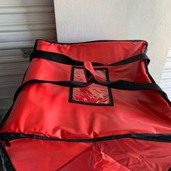 Large Red Pizza/Food Transportation/Delivery Bag