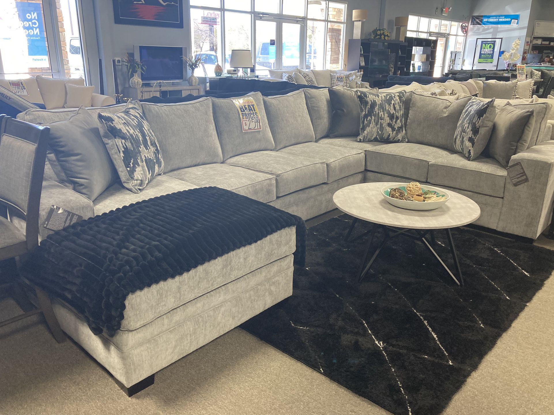 Grey Sectional ☑️🌟 $2,499