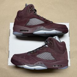 Nike Air Jordan 5 Retro SE Burgundy size 9 Basketball shoes Rare NEW, no box top. 