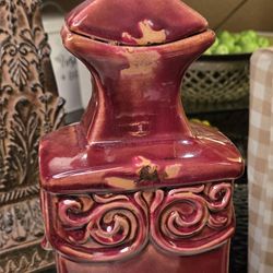 Unique Distressed Ceramic Finial Accent Decor 