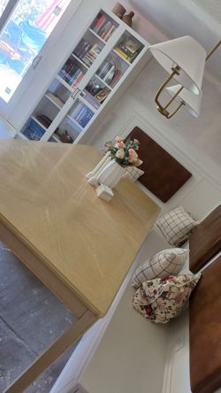 Solid Oak  White-Washed table