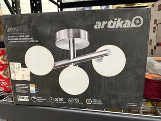ARTIKA Bloom Semi Flush Mount LED Integrated Light with Tunable White Techhology 15 W - Brushed Nickel Finish