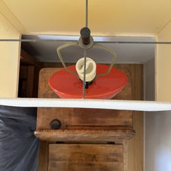 Pumpkin glazed ceramic Table Lamp