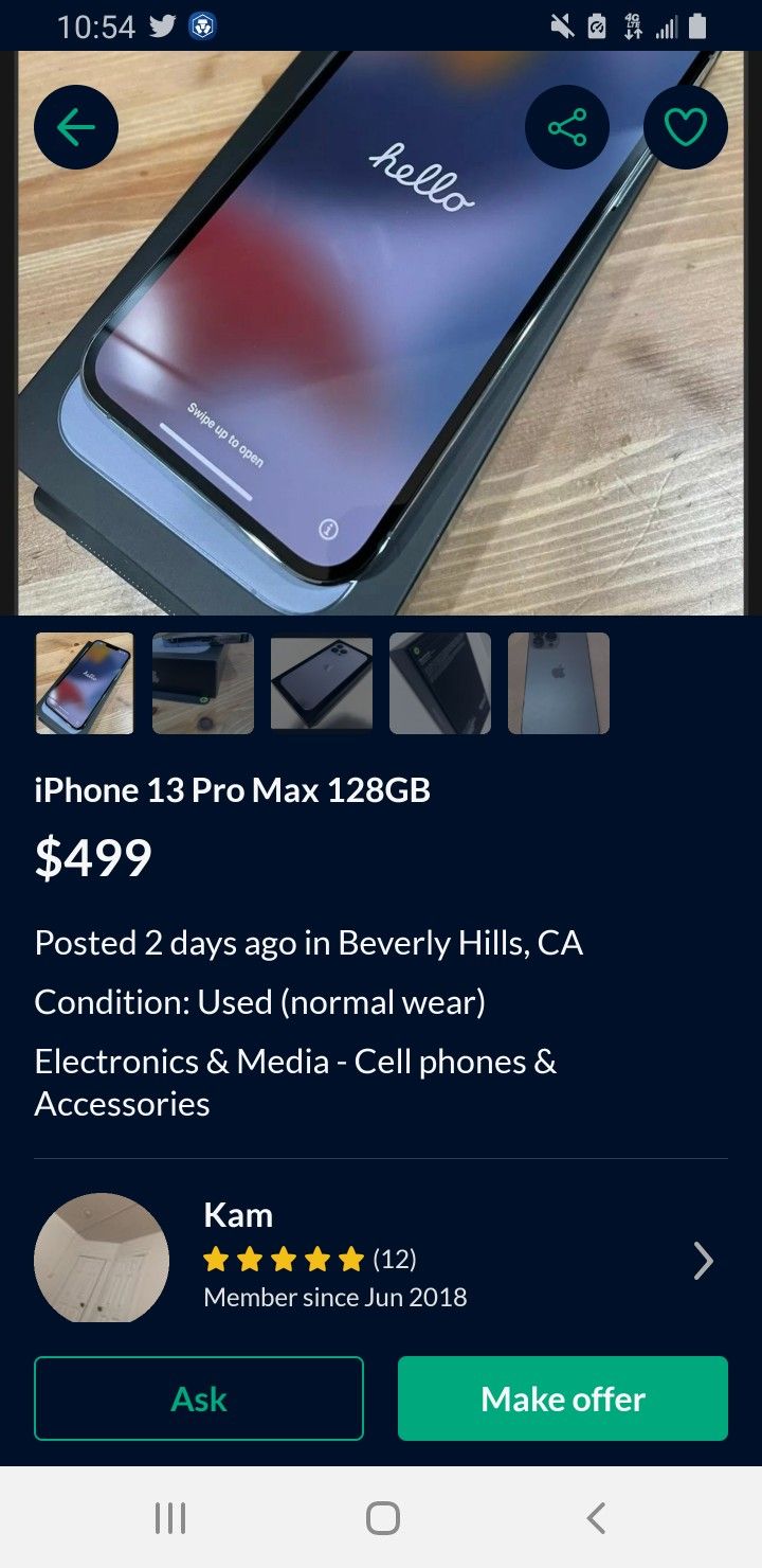 🚨 Scammer For iPhone 13 Pro Max Scammer Beware! Do Not Send Money