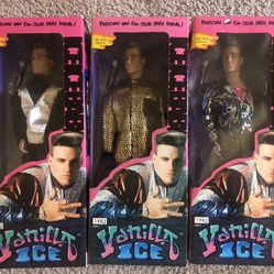 Vanilla Ice Hip-hop Rap Action Figure Doll Toy Collectable Toys Collectibles Vinyl Record Records Vintage 90s DJ Rapper Hip Hop Beats Turntable