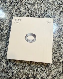 Oura Ring 4 - Size 12 - Brushed Metal (Like New)