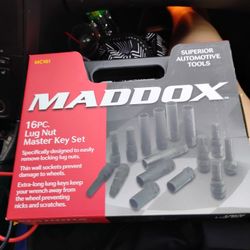 16pc Lug Nut Master Key Set 