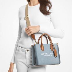 Michael Kors Mirella Small Denim Tote Bag