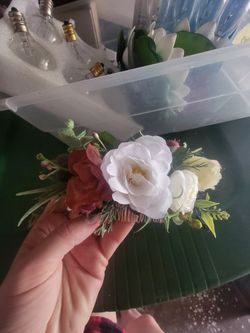 Wedding Hair Clip With Flowers