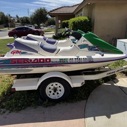 Twin Sea-Doo GTX Jet Skis w/ Trailer – $1600 OBO