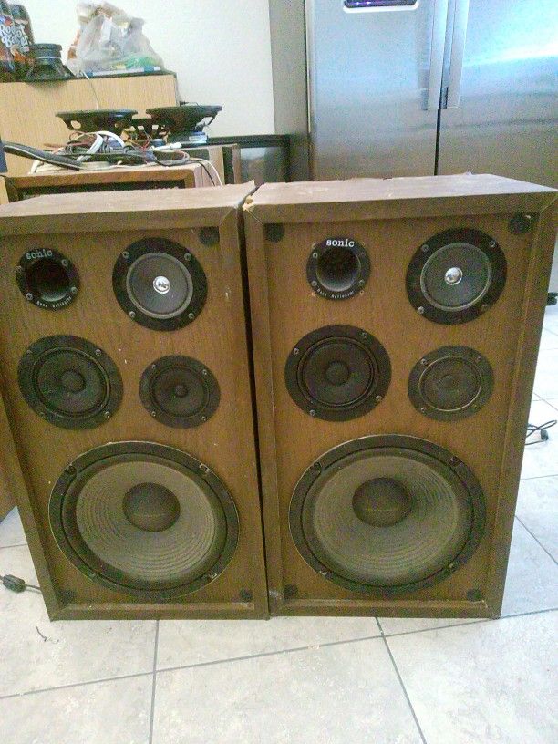 10" 3-way Speakers Marantz Woofers, Pioneer Mids, Bose 501 Tweeters, Upgraded Crossover