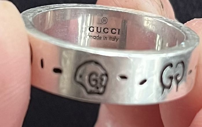 GUCCI GHOST RING IN SILVER