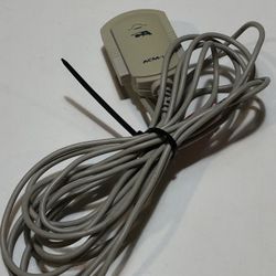 Cyber Acoustics ACM-1 Microphone Beige Lapel Clip On Computer Monitor Wire Cord