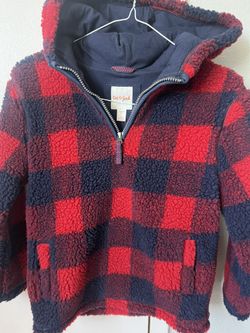 Boys Plaid Jacket And Fleece Shirt