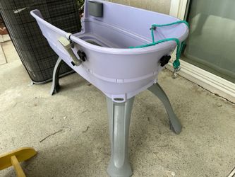 Booster Bath Elevated Dog Bathing & Grooming Center, Medium, Lilac