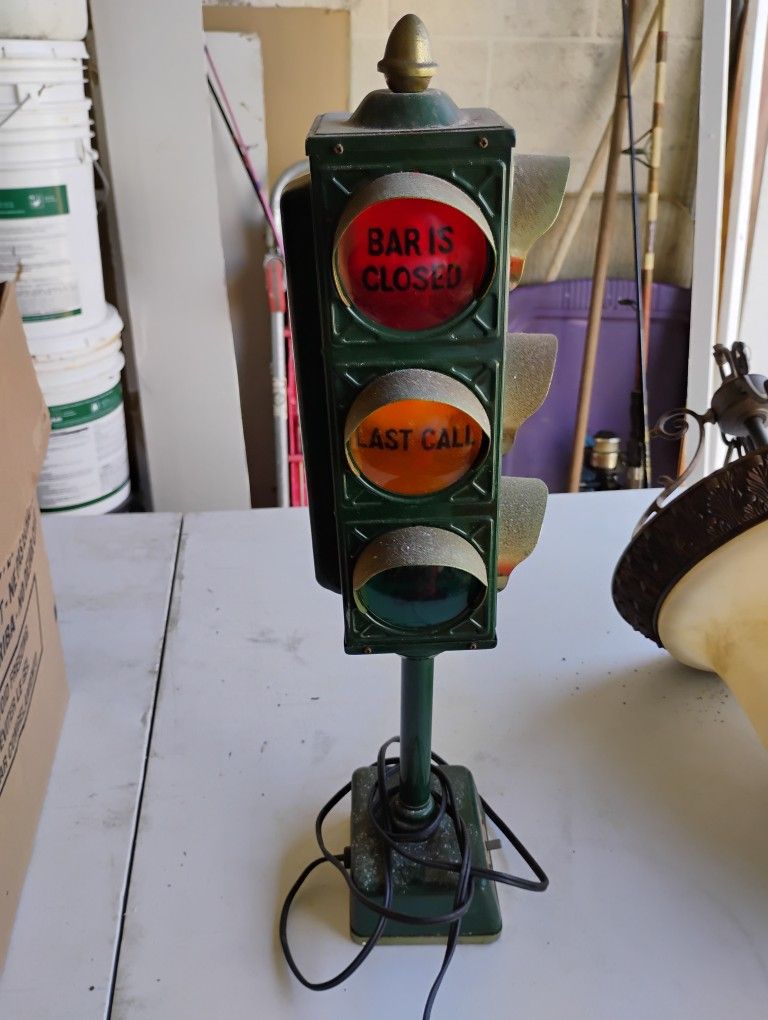 Vintage 1960s Bar Lamp Stop Light