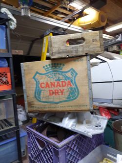 1959 Canada Dry &1966 Coca-Cola  Vintage Wooden Case