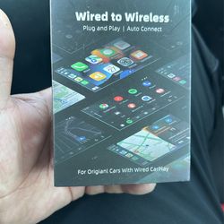 Wired To Wireless Car Play And Autoplay