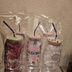 25 Each Custom Glass Hellokitty  Cups
