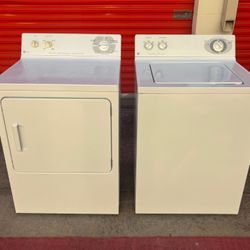GE Electric Set Washer And Dryer 