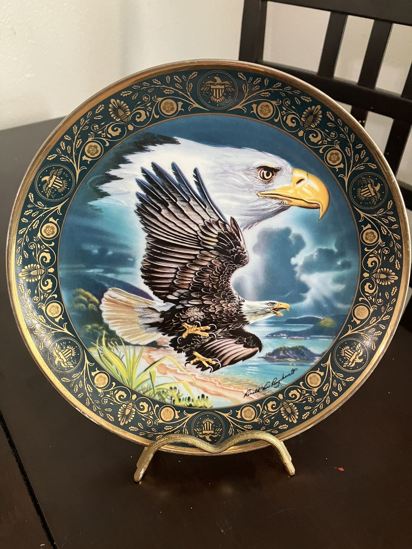 PRESERVATION OF FREEDOM Collectors Plate: Ronald Van Ruyckevelt Royal Doulton
