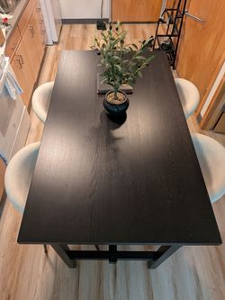 Modern High Top Dining table set with four stools