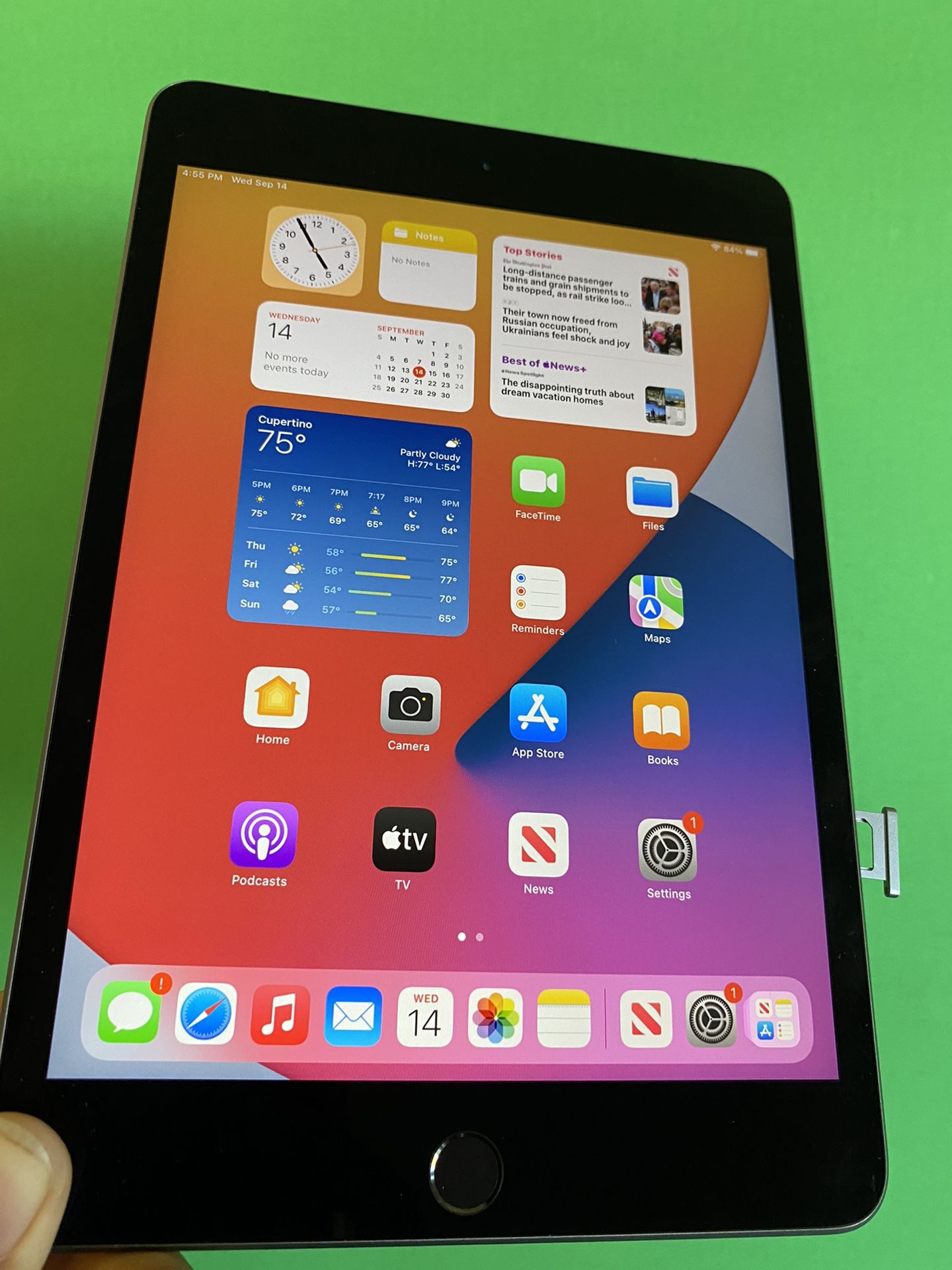 Apple IPad Mini 5/5th Generation ( Retina / Touch ID / IOS 15)Wifi 