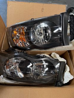 Headlights Compatible with 02-05 Dodge Ram 1(contact info removed) 3500