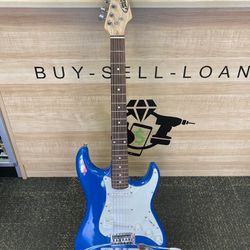 Aria Bud Light Promotional Stratocaster Electric Guitar Blue
