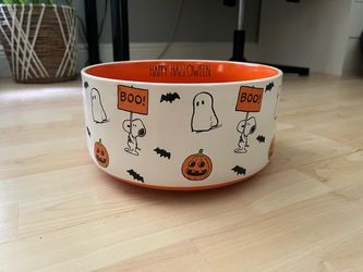 Peanuts x Rae Dunn "Happy Halloween" Candy Bowl
