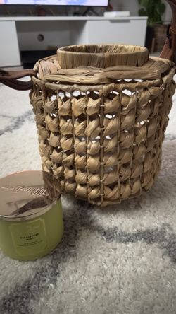 Boho Rattan Candle Holder