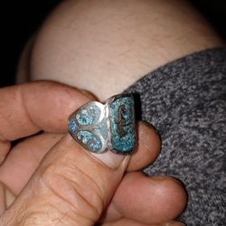 Sterling silver turquoise ring 